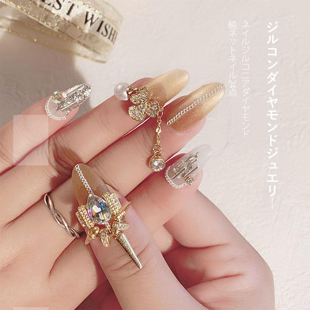 Phụ Kiện Trang Trí Móng Tay 3D Bằng Hợp Kim Phong Cách Nhật Bản|Đồ Trang Trí. Phụ Kiện Trang Sức Trang Trí Móng Tay Xinh Xắn