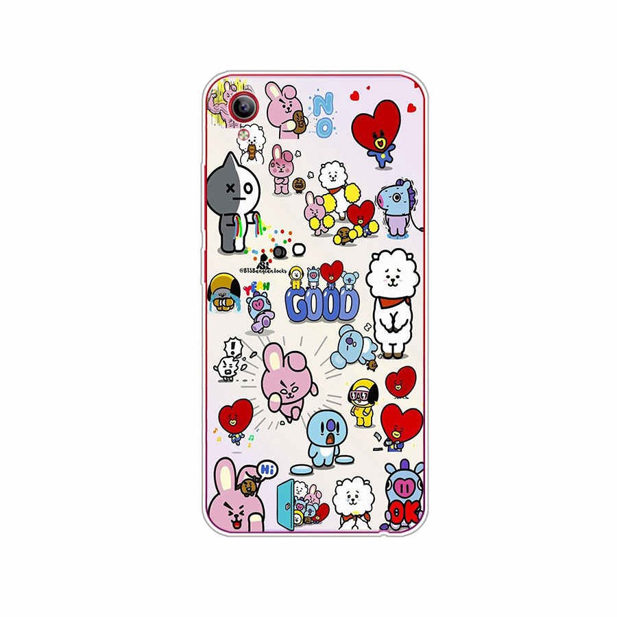 Soft Case Silikon Tpu Motif Bt21 Bts Untuk Vivo Y53 Y55 Y91 Y91C S1 2019 S1 Pro