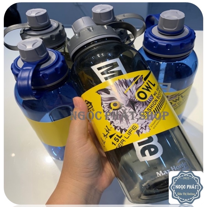 BÌNH NƯỚC THỂ THAO MAX HOME 1.5L, KIỂU DÁNG ĐẸP, NĂNG ĐỘNG, HÀNG CHUẨN