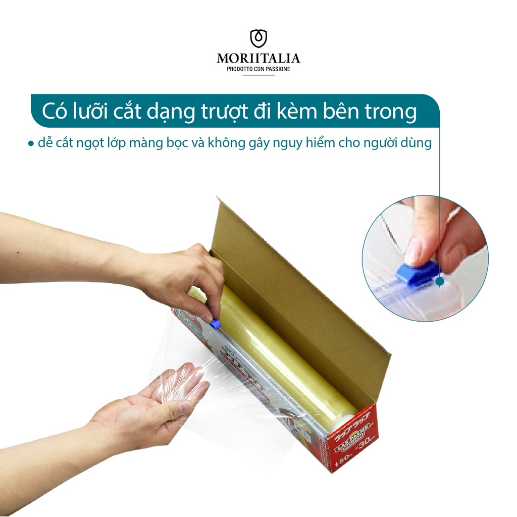 Màng bọc thực phẩm Las Palms 150 TỰ HUỶ SINH HỌC sản xuất Hàn Quốc - Chính hãng Moriitalia MBTP00006408