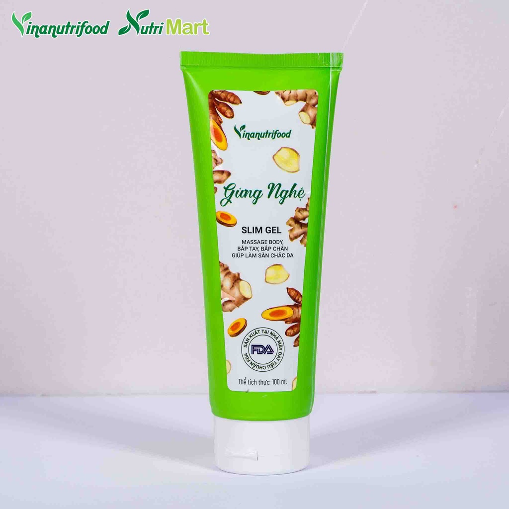 Kem Tan Mỡ Slim Gel Vinanutrifood, hỗ trợ đẩy nhanh quá trình đào thải mỡ thừa, giúp da trở nên săn chắc, chai 100ml