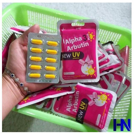 Vĩ 10 viên Alpha Arbutin 3 Plus UV (Chống nắng)