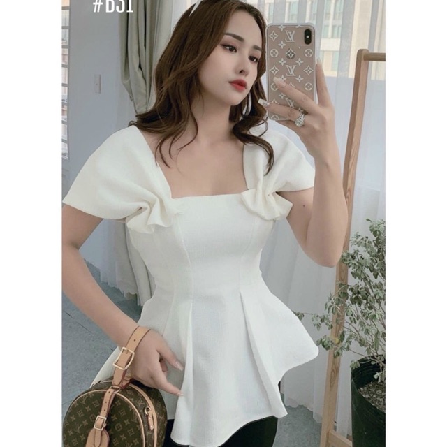 Áo croptop 🍏FRESHIP🍏Áo peplum kiểu