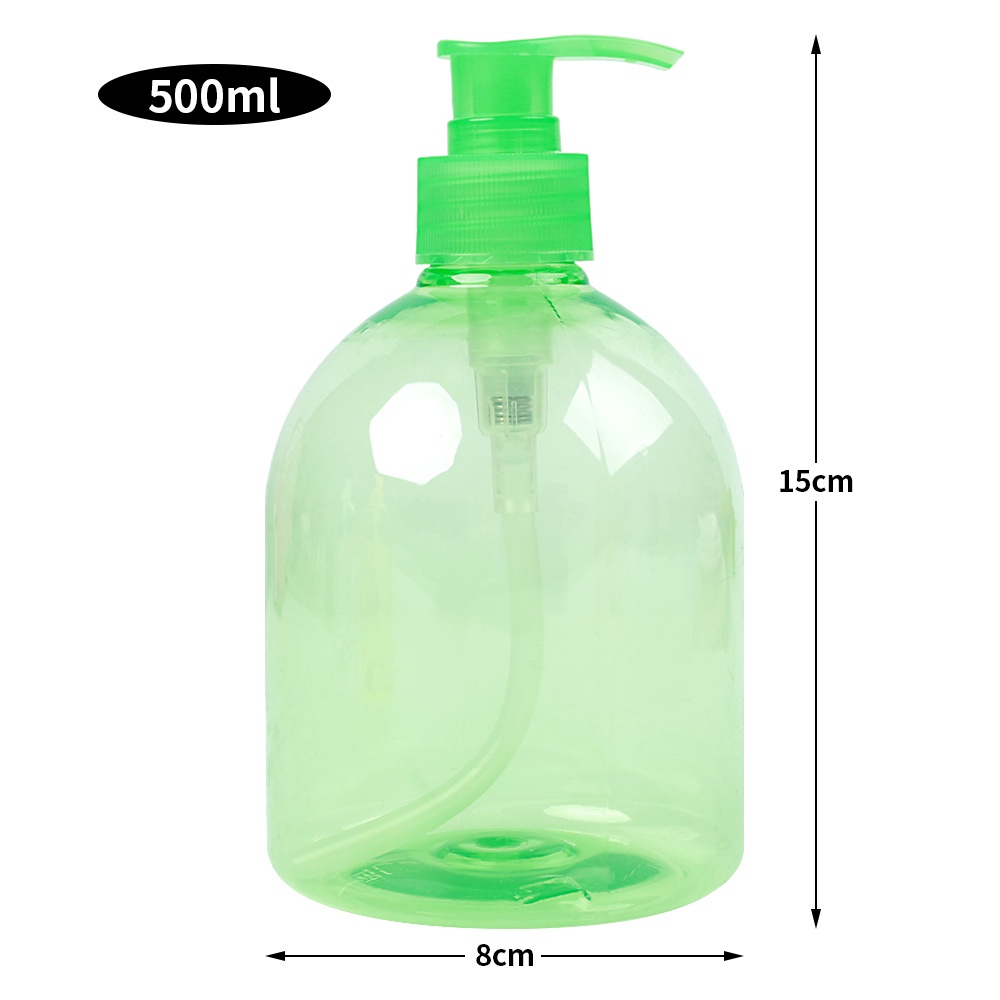 Chai Rỗng 500ML Dạng Bơm Dùng Đựng Sữa Tắm / Sữa Dưỡng Thể Màu Sắc Ngẫu Nhiên