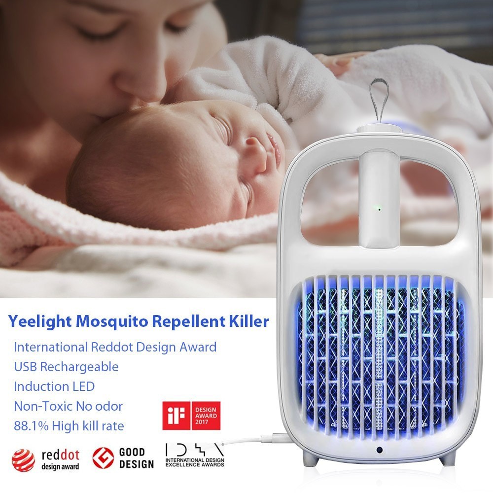 VỢT MUỖI KIÊM ĐÈN UV CHỐNG MUỖI YEELIGHT YLGJ04YI – THIẾT KẾ 2 trong 1 độc quyền - Hàng nhập khẩu chính hãng