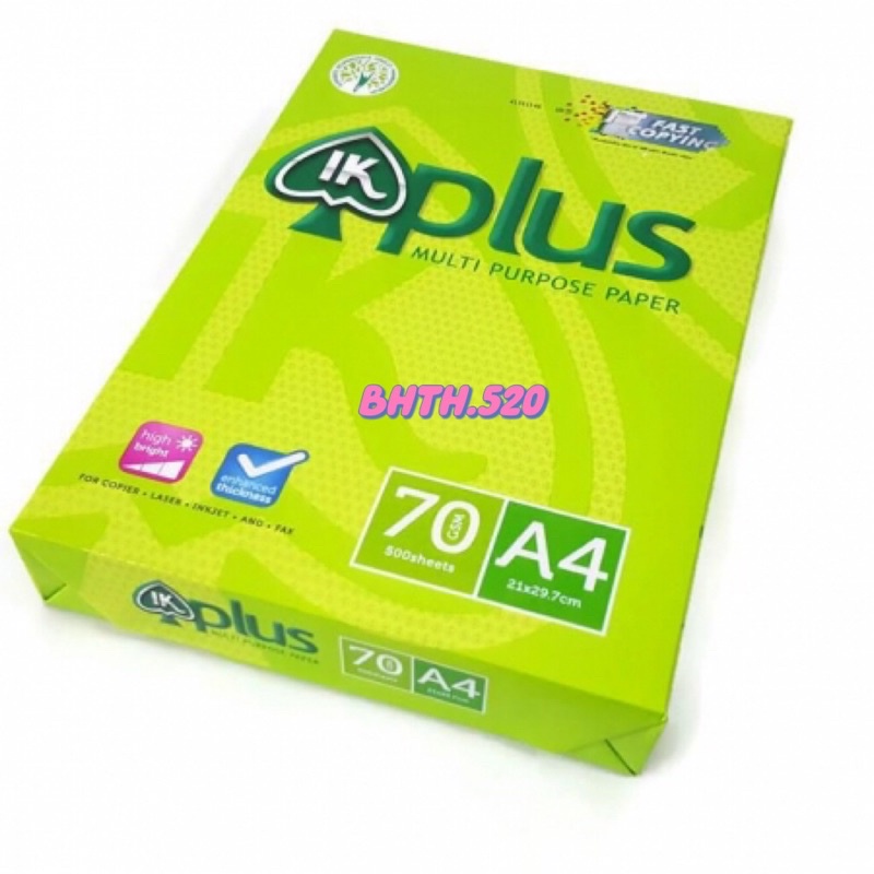 Giấy in A4 IK Plus - 500 tờ / Giấy in IK Plus 70 A4