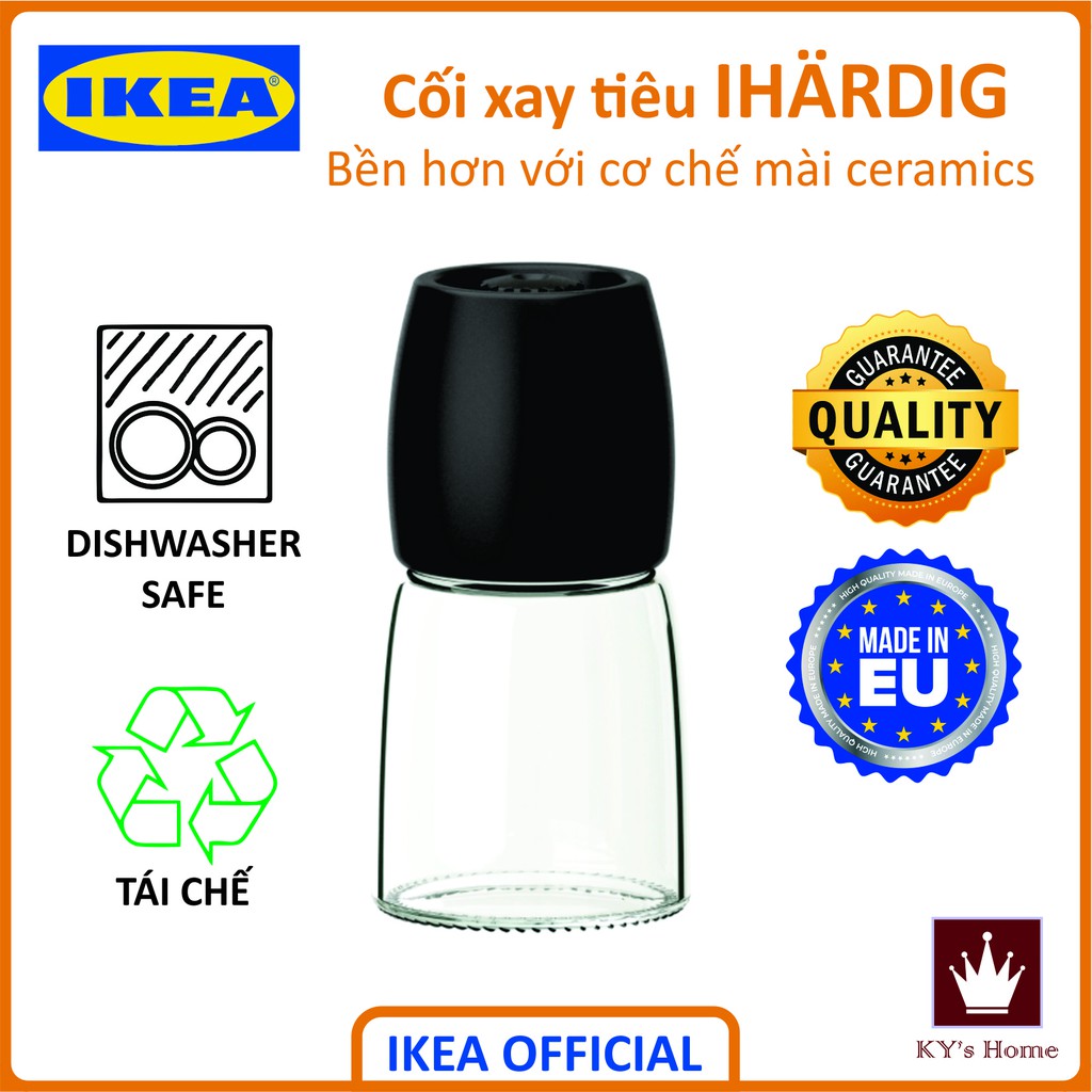 Lọ xay hạt tiêu cối xay tiêu cầm tay Ikea IHÄRDIG 365+ Chính Hãng Thụy Điển