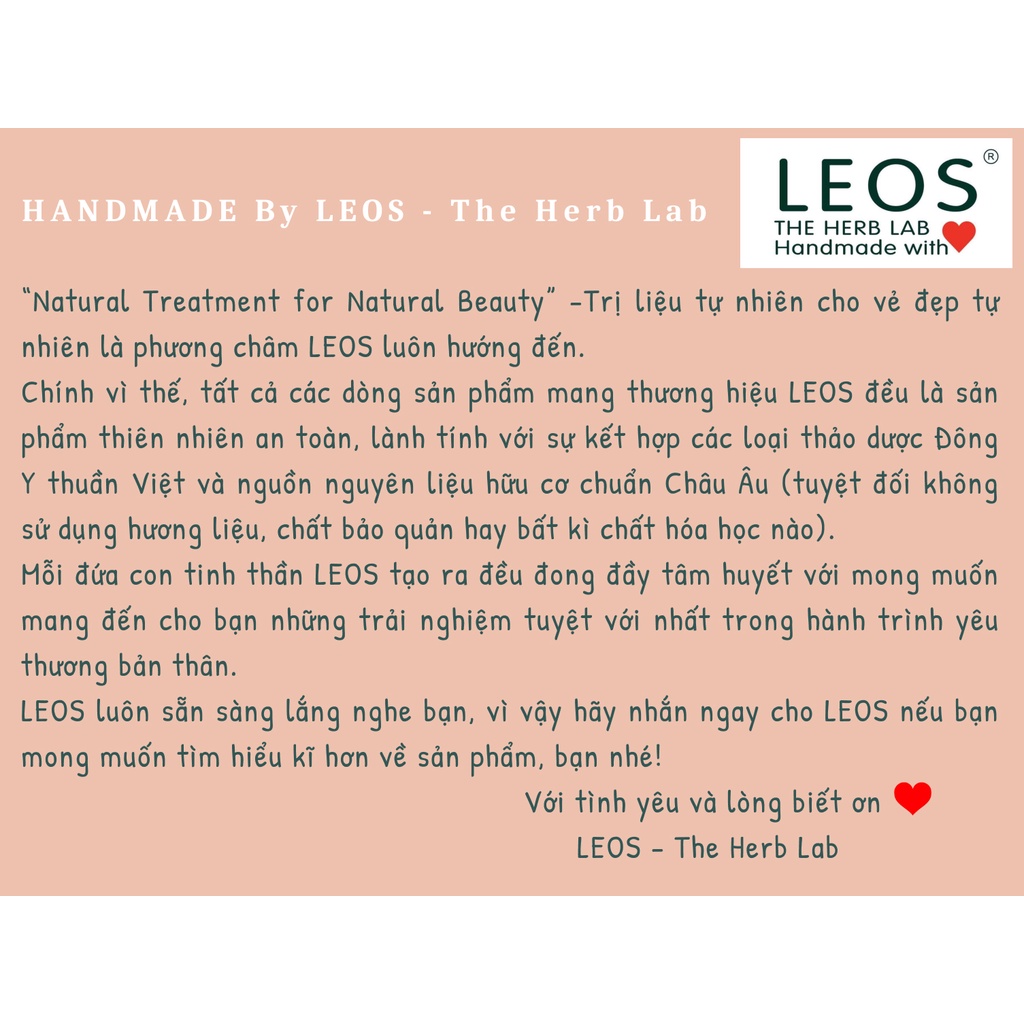Chống Nắng Phục Hồi Da Đông Trùng Hạ Thảo chống nắng sinh học, dưỡng ẩm da - HANDMADE by LEOS - The Herb Lab | BigBuy360 - bigbuy360.vn