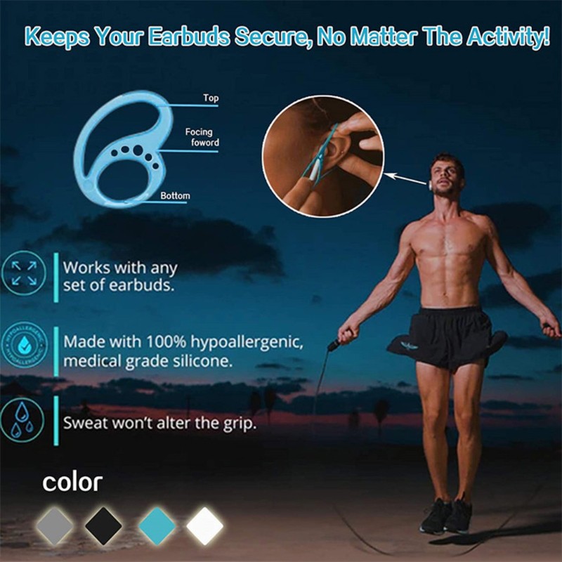 Đai nút tai giữ tai nghe cố định chống rơi khi vận động