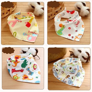 Yếm ăn cotton hình tam giác dễ thương cho bé