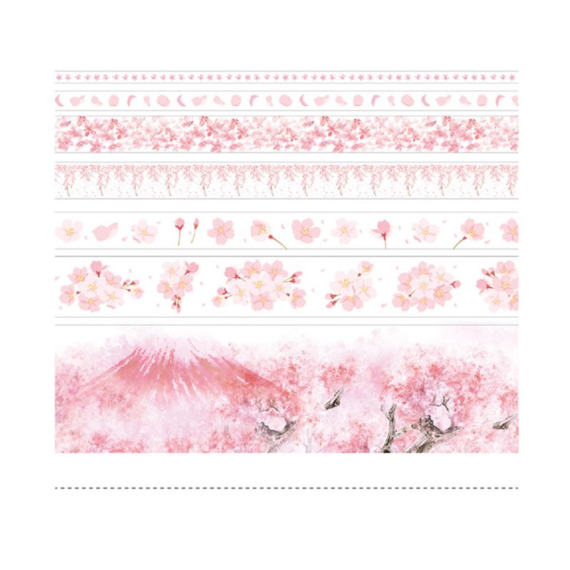 Cuộn Băng Keo Giấy Washi Siêu Đẹp Trang Trí Sổ Tay DIY