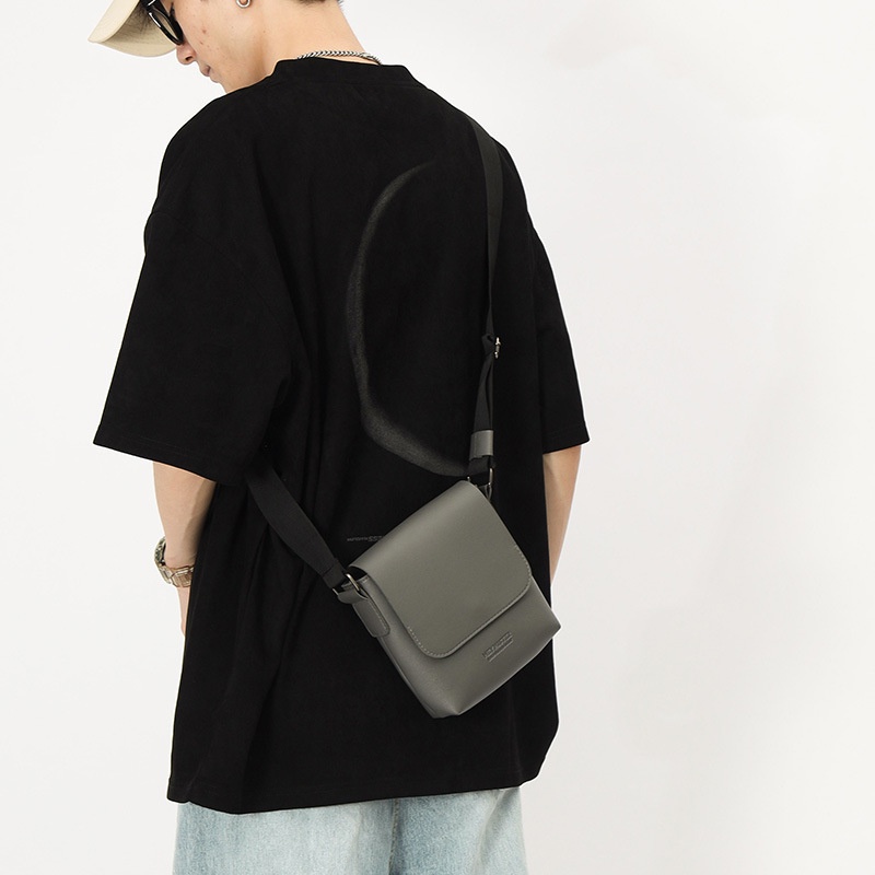 Túi Đeo Vai Bằng Da Hình Vuông Cỡ Nhỏ Phong Cách Anh Quốc Thời Trang Cho Nam ko057