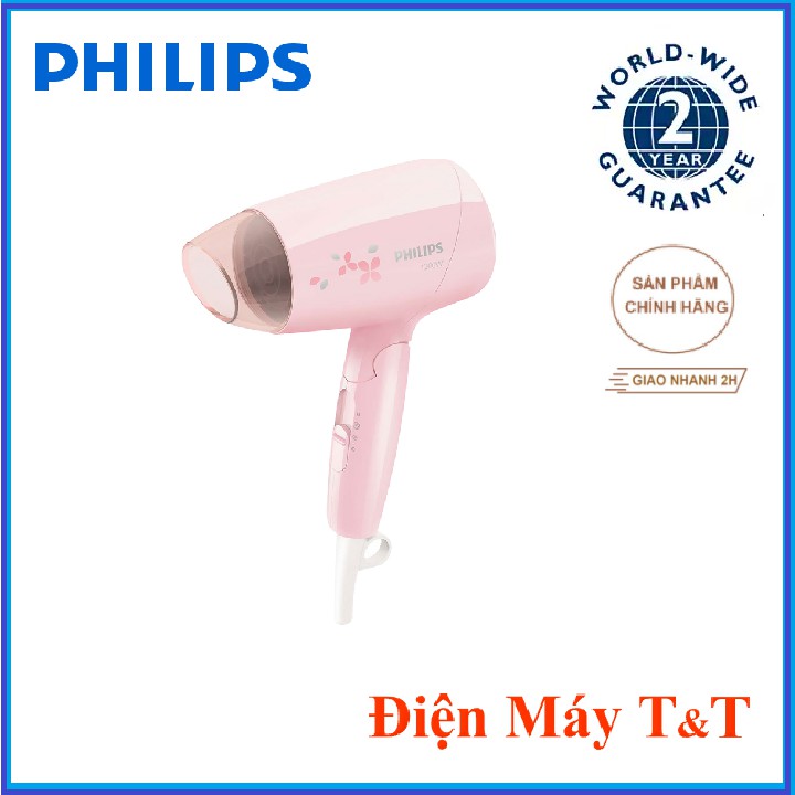 Máy sấy tóc du lịch Philips BHC010 1200W, hàng chính hãng phân phối