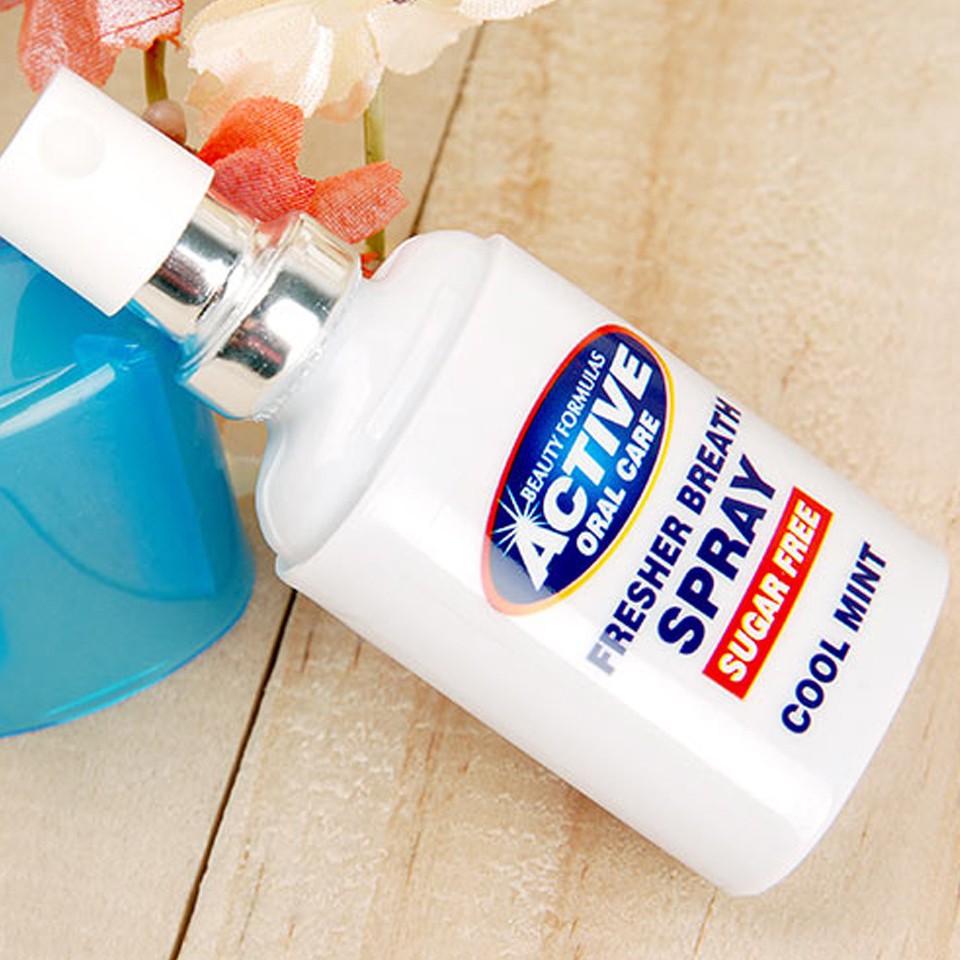 Xịt Thơm Miệng Anh Quốc Beauty Formulas Fresher Breath Spray Cool Mint (15ml)