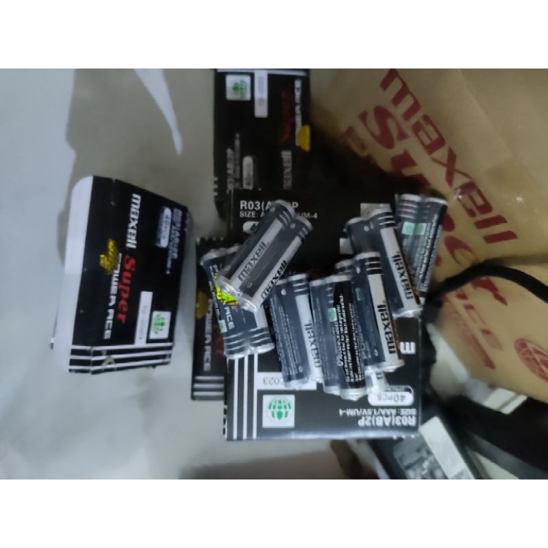 hộp 40 viên pin 3A maxell loại 2,pin AAA maxell,pin nhỏ