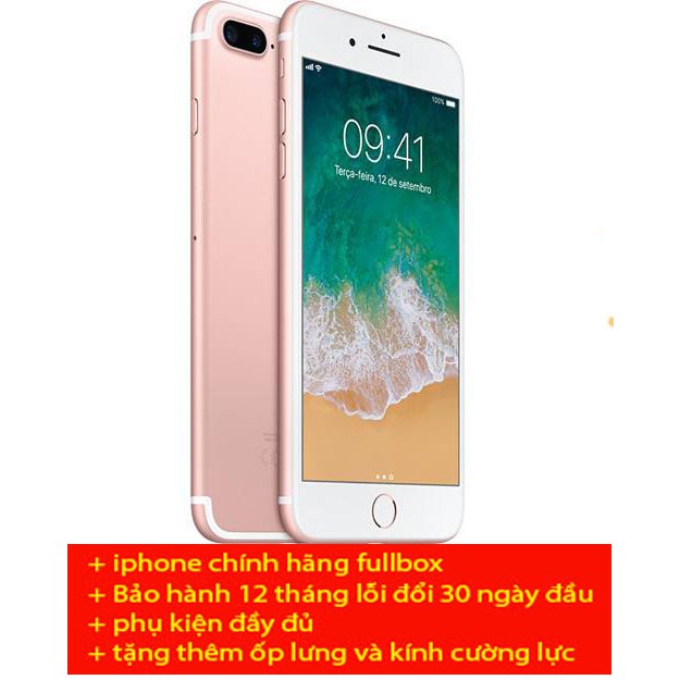 Điện thoại iphone 7 plus 32GB quốc tế và lock fullbox