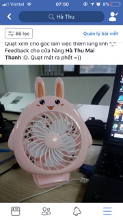 Quạt kẹp mini sạc USB Totoro