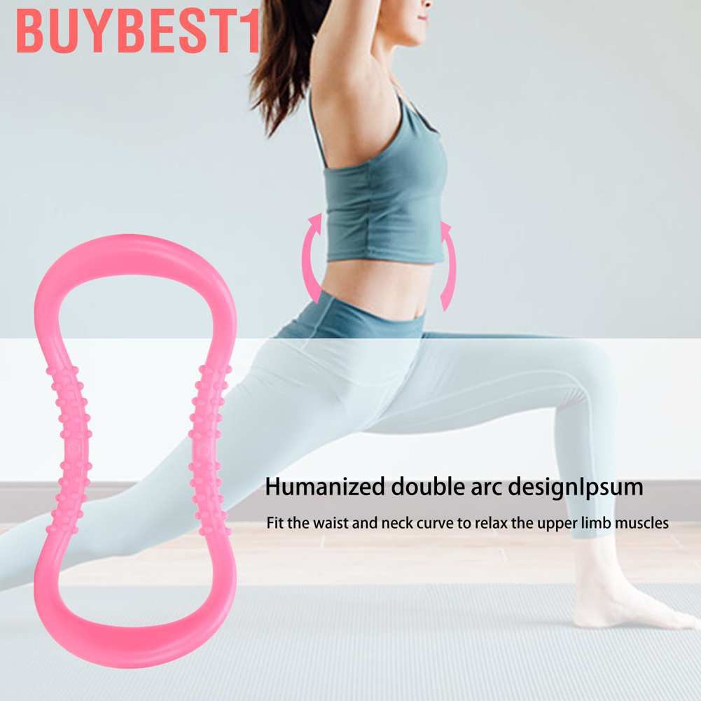 Buybest1 【smili】Therapy Cushion Yoga Massage Back Stretch Neck Leg Exercise Calf Pilates Home Gym Workout Full Body