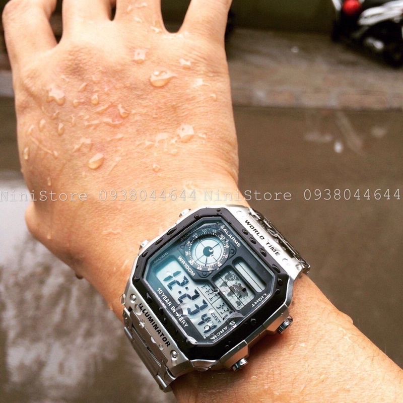 Đồng Hồ AE1200 năng động hai màu cá tính dành cho nam