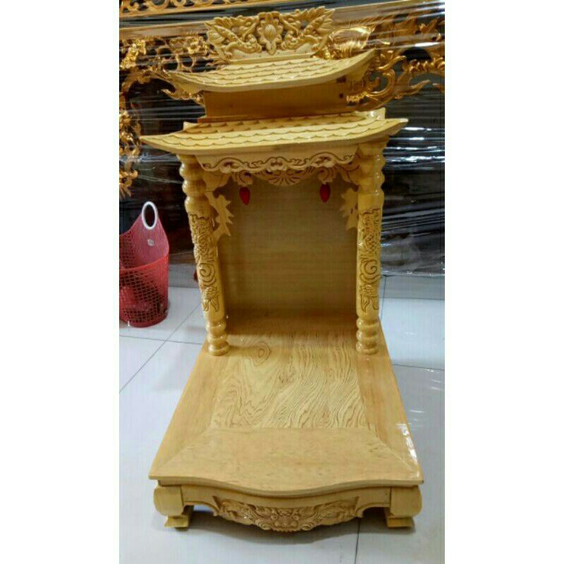 (Hỗ trợ Ship) Bàn thờ thần tài mái chùa đủ kích thước