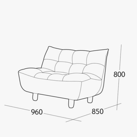 Sofa mini thư giản nhiều màu chuẩn phong cách Hàn Quốc - SOFA TAMY - ORI Nội thất Hàn Quốc