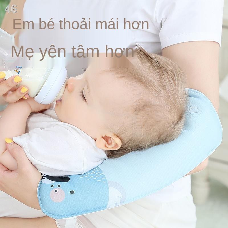 RTấm lót tay, cho bé sơ sinh, con bú mùa hè, tay lụa băng bé, gối kê đệm hè