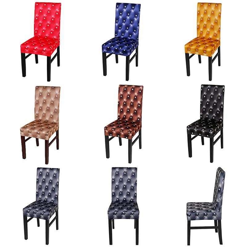 Vỏ Bọc Ghế Ngồi Bàn Ăn Co Giãn In Họa Tiết 3D Dễ Tháo Rời