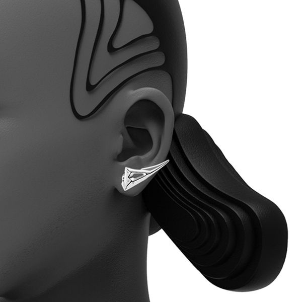 Khuyên Tai Ba Chiều Tam Giác Ba Chiều Thiết Kế Siêu Nguyên Bản Mới 2022 Ins