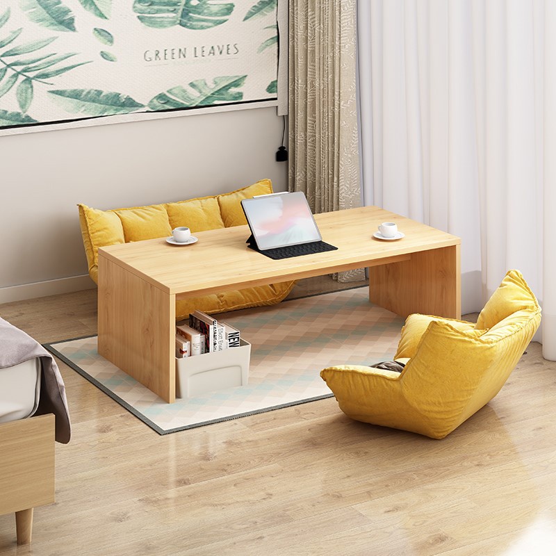 Bàn trà kết hợp bàn trang điểm mini, cafe ngồi bệt không ngăn kiểu nhật - gp147 1 tầng