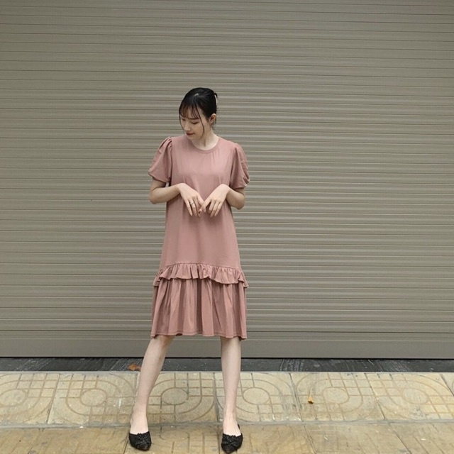 Đầm bầu thiết kế Aidenshop Váy bầu thời trang cotton mùa hè 2021 maternity dress