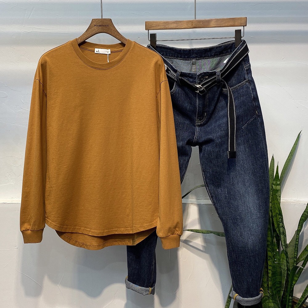 Áo Thun Dài Tay Sweater Vạt Bầu Cao Cấp ANVB01 | BigBuy360 - bigbuy360.vn