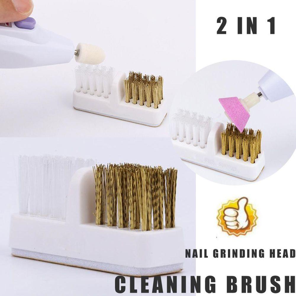 ZAIJIE24 Cọ Làm Sạch Móng Tay Sợi Đồng Mạ Vàng DIY