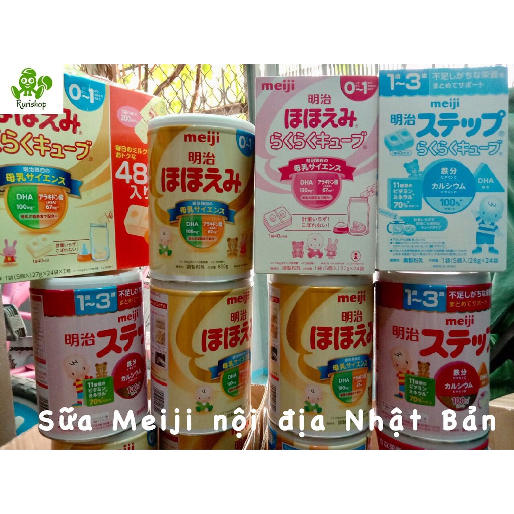 Sữa Meiji nội địa Nhật Bản (các loại)