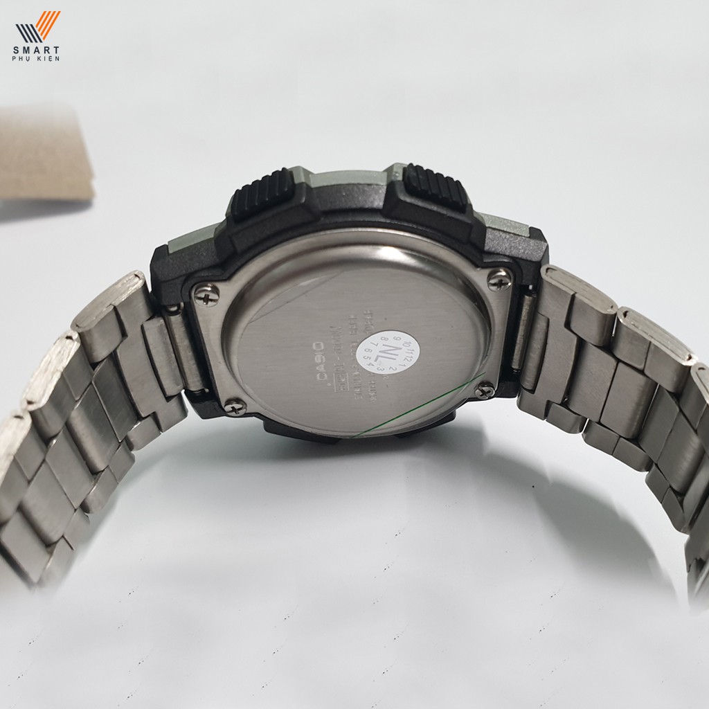 Đồng hồ điện tử nam AE 1200, classic chống nước, dây đeo tay inox bạc, uniex thời trang