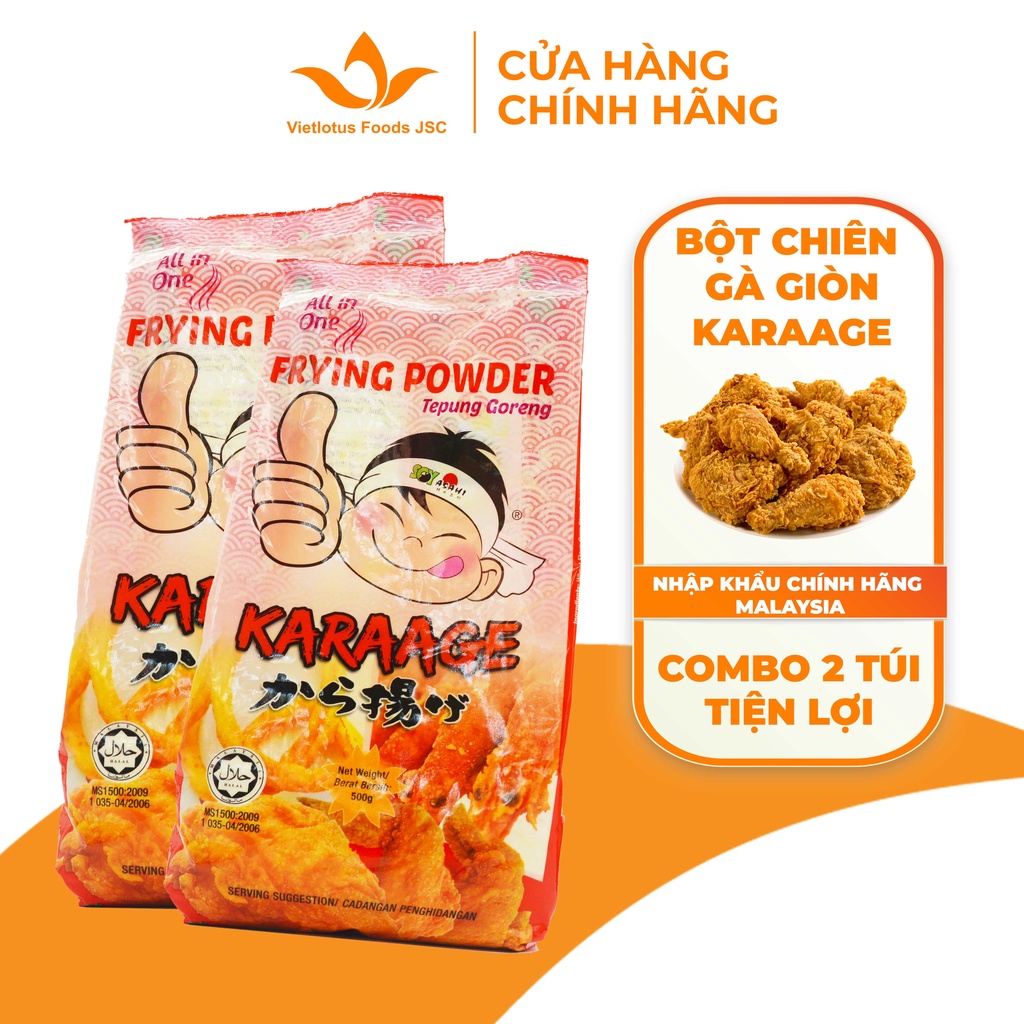 ComBo Bột Chiên Gà Giòn KFC Karaage  - Nhập khẩu chính hãng Malaysia