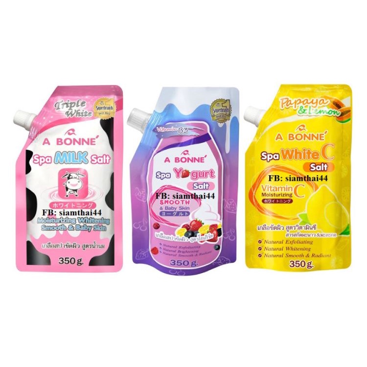Muối Bò Sữa Tắm Tẩy Tế Bào Chết A Bonne Spa Milk Salt Thái Lan 350gr