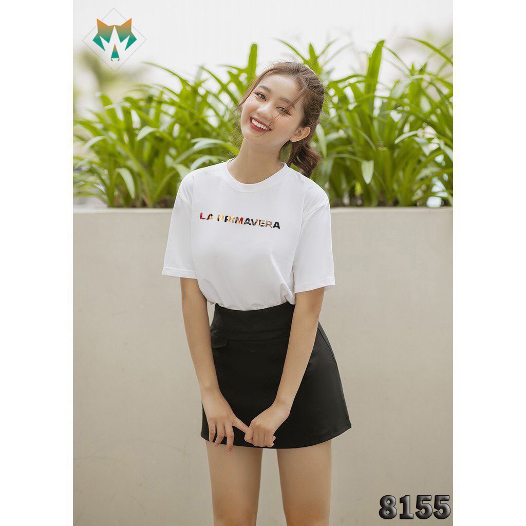 Áo Thun Unisex Nam Nữ In họa tiết chữ Midori thời trang phong cách Hàn Quốc 8155