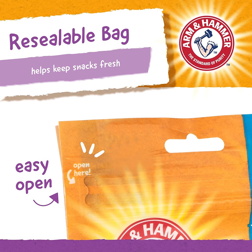 Gói 20 bánh xương vệ sinh răng cún Arm &amp; Hammer for Pets Nubbies for Dogs Dental Treat (Mỹ)