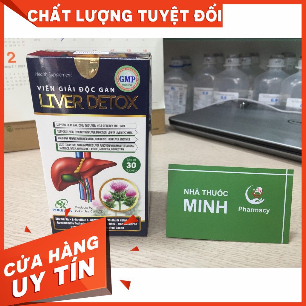 [HÀNG CHÍNH HÃNG ][Đạt chuẩn GPP]Viên giải độc gan Liver Detox - Hỗ trợ giải độc gan [ Nhà Thuốc Minh ]