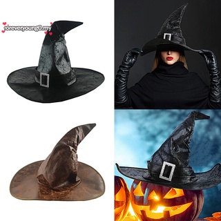 Mũ Phù Thủy Vành Rộng Hóa Trang Halloween Độc Đáo