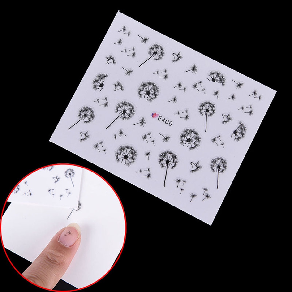 Miếng Dán Chuyển Nước Hình Hoa Bồ Công Anh Trang Trí Móng Tay