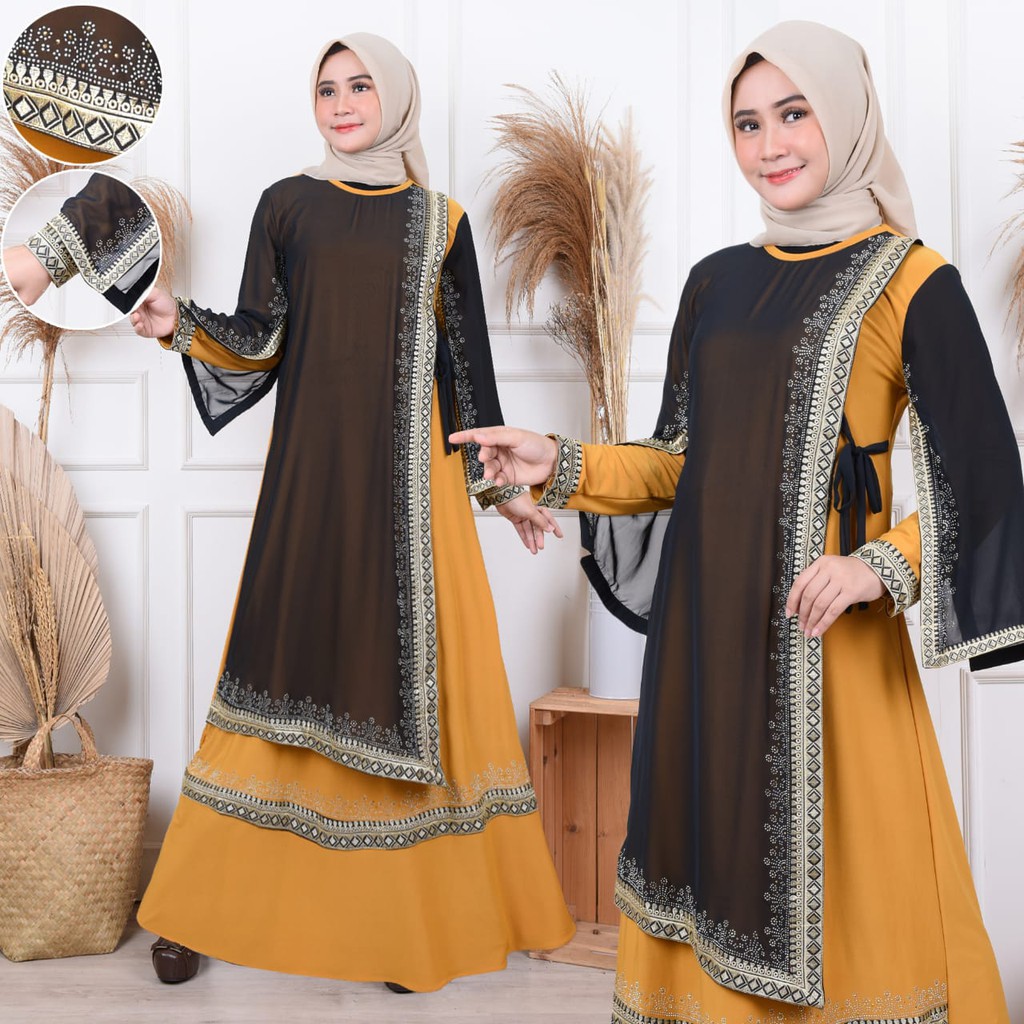 Áo Thun Tay Ngắn Cổ Tròn Có Thêu Chữ Abaya Arab Gh1002