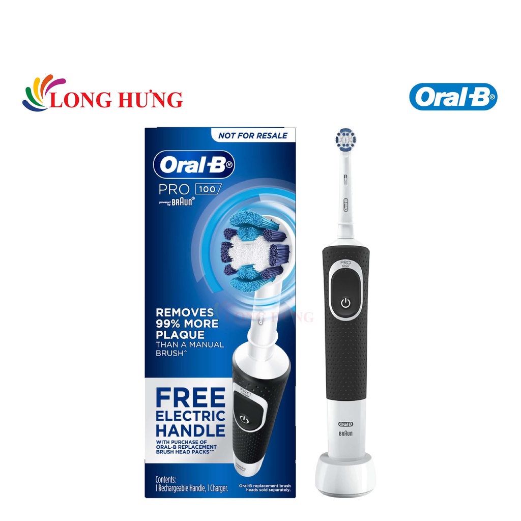 Bàn chải điện Oral-B Pro 100 CrossAction Electric Toothbrush - Hàng nhập khẩu