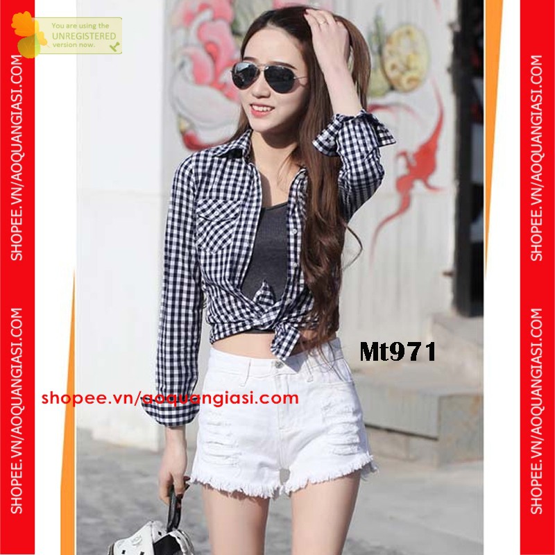 Quần Short Nữ Dạng Rách Nhiều Mt971, mt343, mt1159, mt1174, mt406, mt420, mt1077, mt1076 cá tính aoquangiasi.com