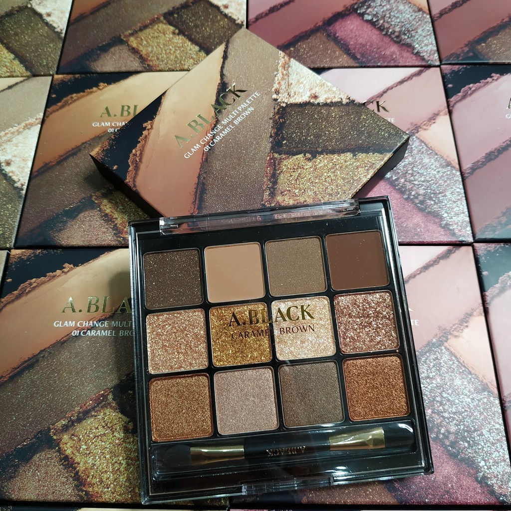 (Hàng Chính Hãng) Bảng Phấn Mắt 12 Màu A.Black Glam Change Multi Palatte by Clio 14.4g | BigBuy360 - bigbuy360.vn