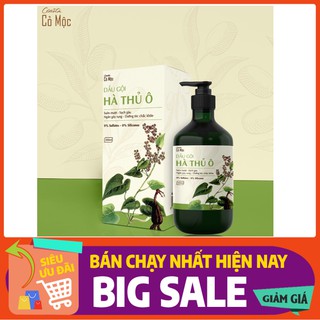 Dầu gội dầu hà thủ ô dưỡng tóc tinh dầu mềm mại làm đen tóc kích thích mọc tóc Shopsocsun