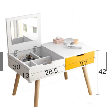 Bàn trang điểm mini ngồi bệt có kèm gương thiết kế độc đáo nhỏ gọn FNL-92 | BigBuy360 - bigbuy360.vn