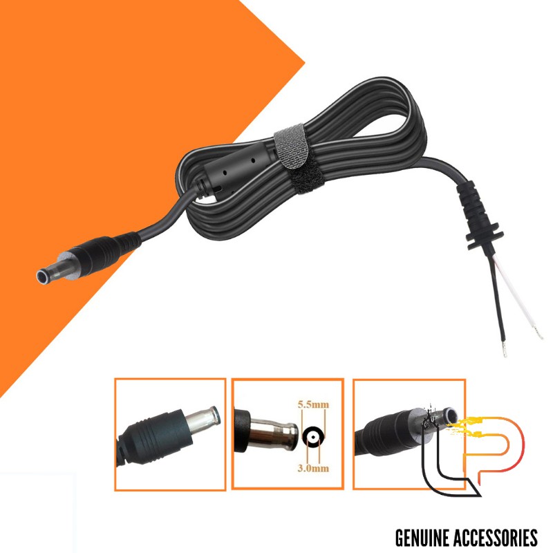 Cáp Nguồn Adapter Samsung Đầu 5.5mm * 3.0mm - Cáp Nguồn Sạc Laptop Samsung Đầu 5.5mm * 3.0mm