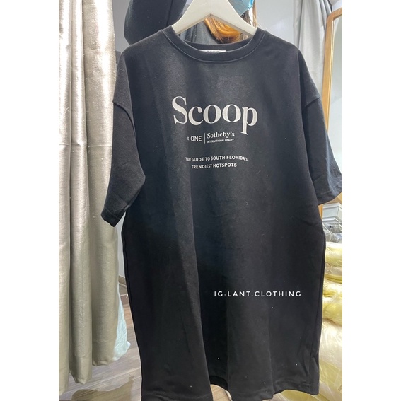 Áo thun chữ scoop/ INSTITU 3158 loại đẹp