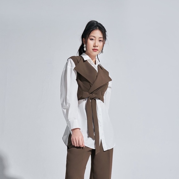 [Mã BMBAU50 giảm 50K đơn 150K] Áo vest gile nữ LADY ME by Eva de Eva 21AOTO018X